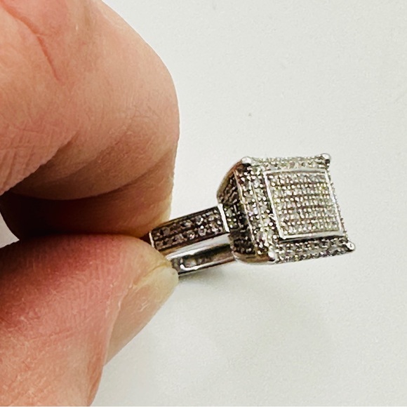 Jewelry - White gold over Sterling silver and diamond ring